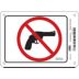 No Handguns Symbol Pursuant To 430 ILCS 66/65 Signs
