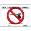 No Firearms Allowed Pursuant To A.R.S. §4-229 Signs