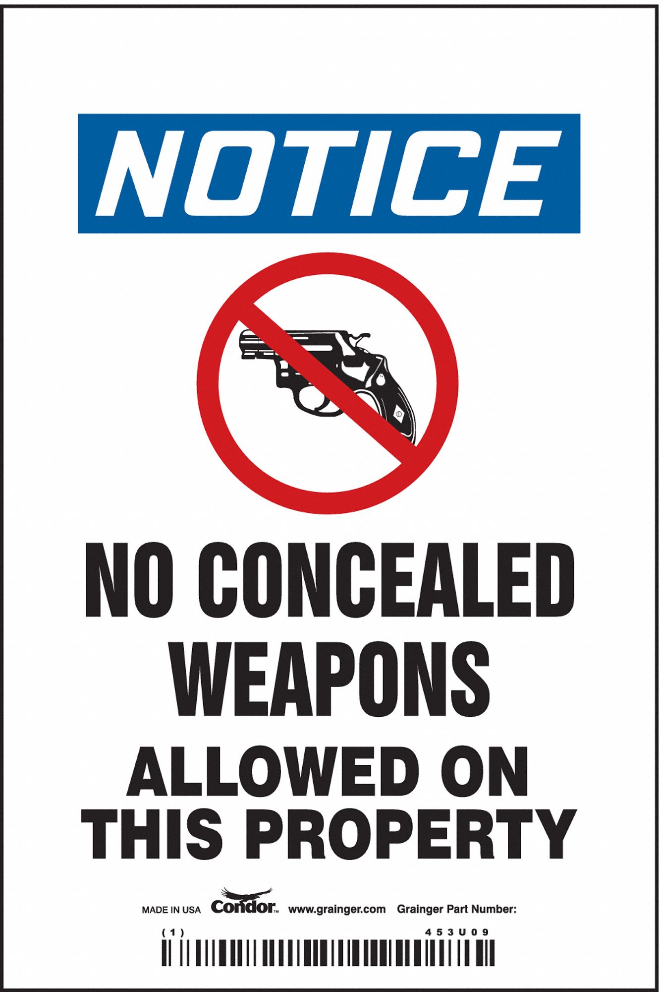 Safety Sign, 6 in x 4 in, Vinyl