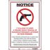 Notice It Is Illegal To Carry A Firearm, Deadly Weapon, Or Dangerous Ordinance Anywhere On These Premises Signs