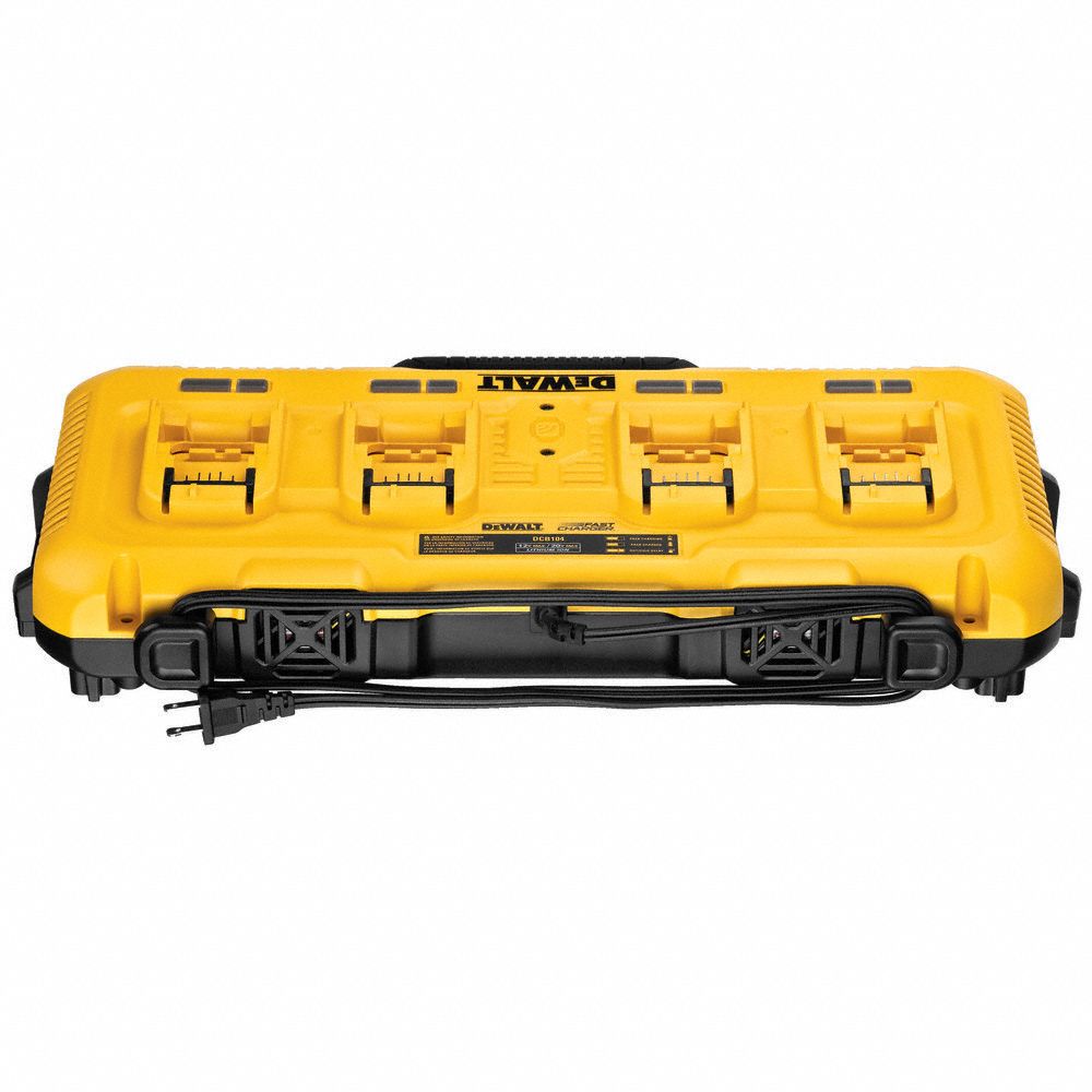 DEWALT Battery Charger, 6.0 Ah Battery Capacity, Number of Ports 4