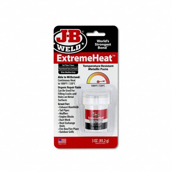 EPOXY ADHESIVE, EXTREMEHEAT, AMBIENT CURED, 3 FL OZ, CAN, GREY, PASTE