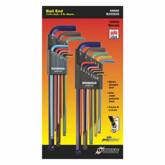 Sealey 9pc Long Ball End Allen Key Set - The Caravan Accessory Store