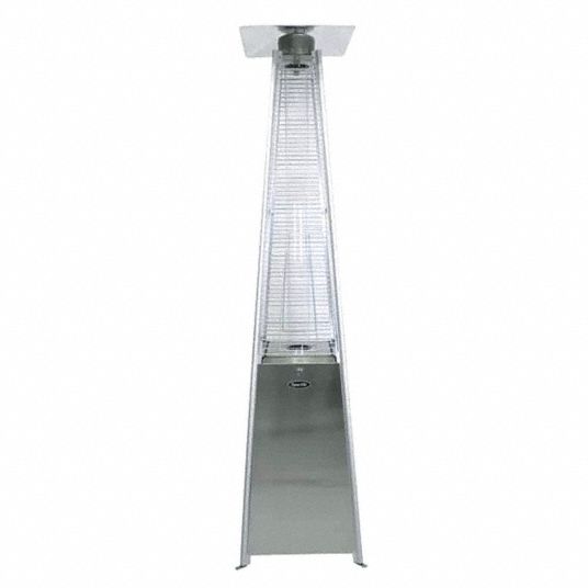 Dyna Glo Portable Gas Patio Heater Glass Tube Propane Heating Capacity Input 42 000 Btuh 453v23 Dgph302ss Grainger