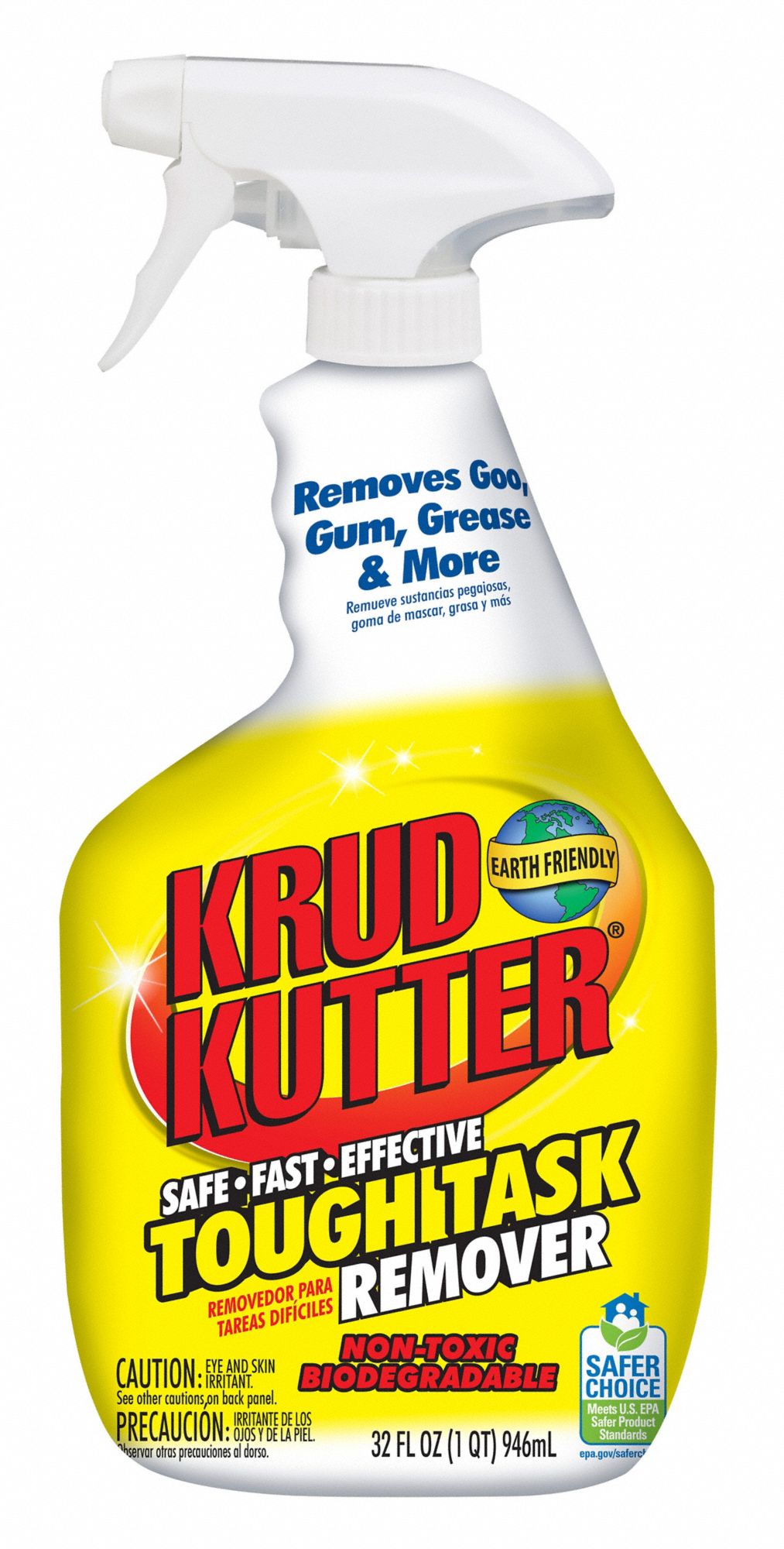 KRUD KUTTER, Trigger Spray Bottle, 32 oz Container Size, HeavyDuty All Purpose Cleaner 453V27