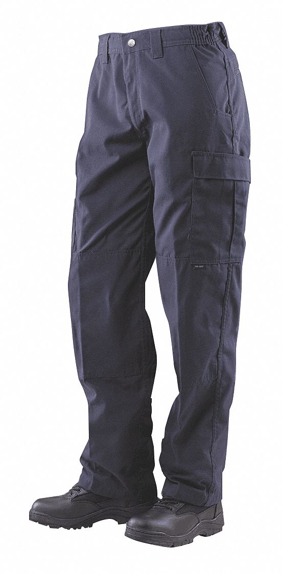 Tactical Pants: Size 36 in x 32 in, Navy, Fits 36 in Waist, 32 in Inseam, Gen