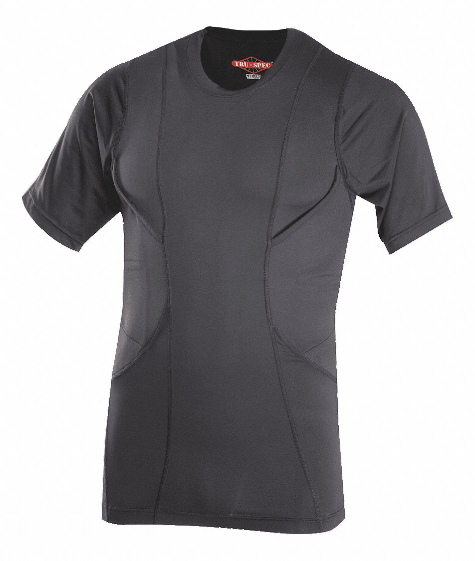 Tactical Concealed Holster Shirt: Gen, T-Shirt Shirt, Men's, Pullover, Long Sleeve, 2XL