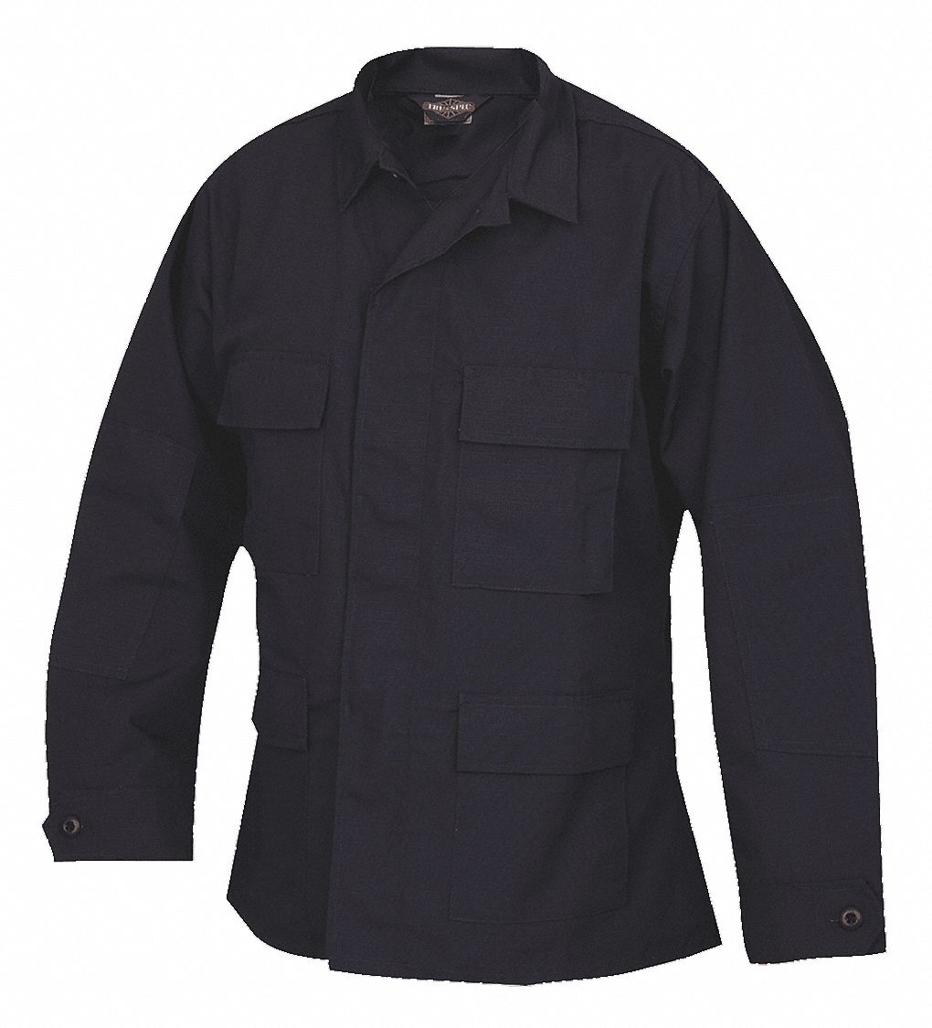 TRUSPEC BDU Coat, XL Fits Chest Size 46 in to 48 in, Navy Color 453X281331 Grainger
