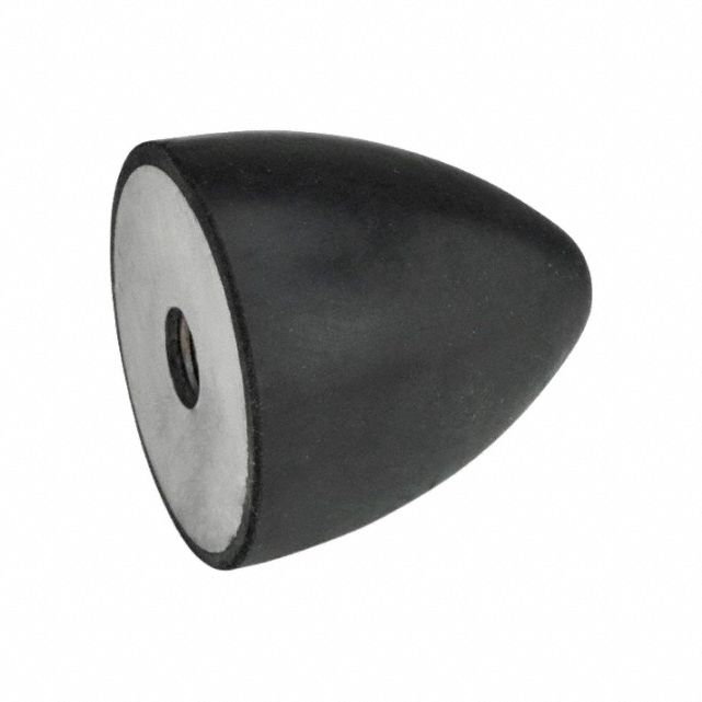 Vibration-Isolating Mount: Conical, Natural Rubber, Female x Non-Threaded Style