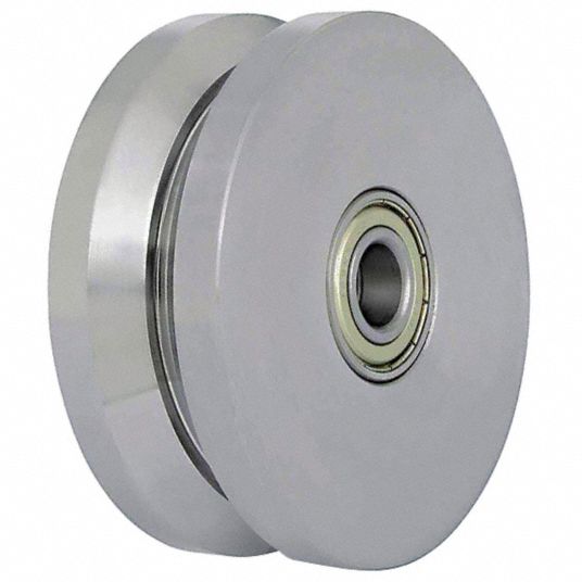 GRAINGER APPROVED V-Groove Track Wheel, 5 7/8 in Wheel Dia., 1760 lb ...