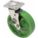 CORROSION-RESISTANT STANDARD PLATE CASTER, 8 IN WHEEL DIAMETER, 900 LB, POLYURETHANE