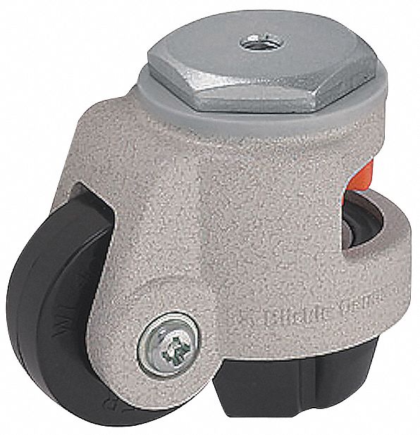 LEVELING THREADED STEM CASTER,550 LB.,2"