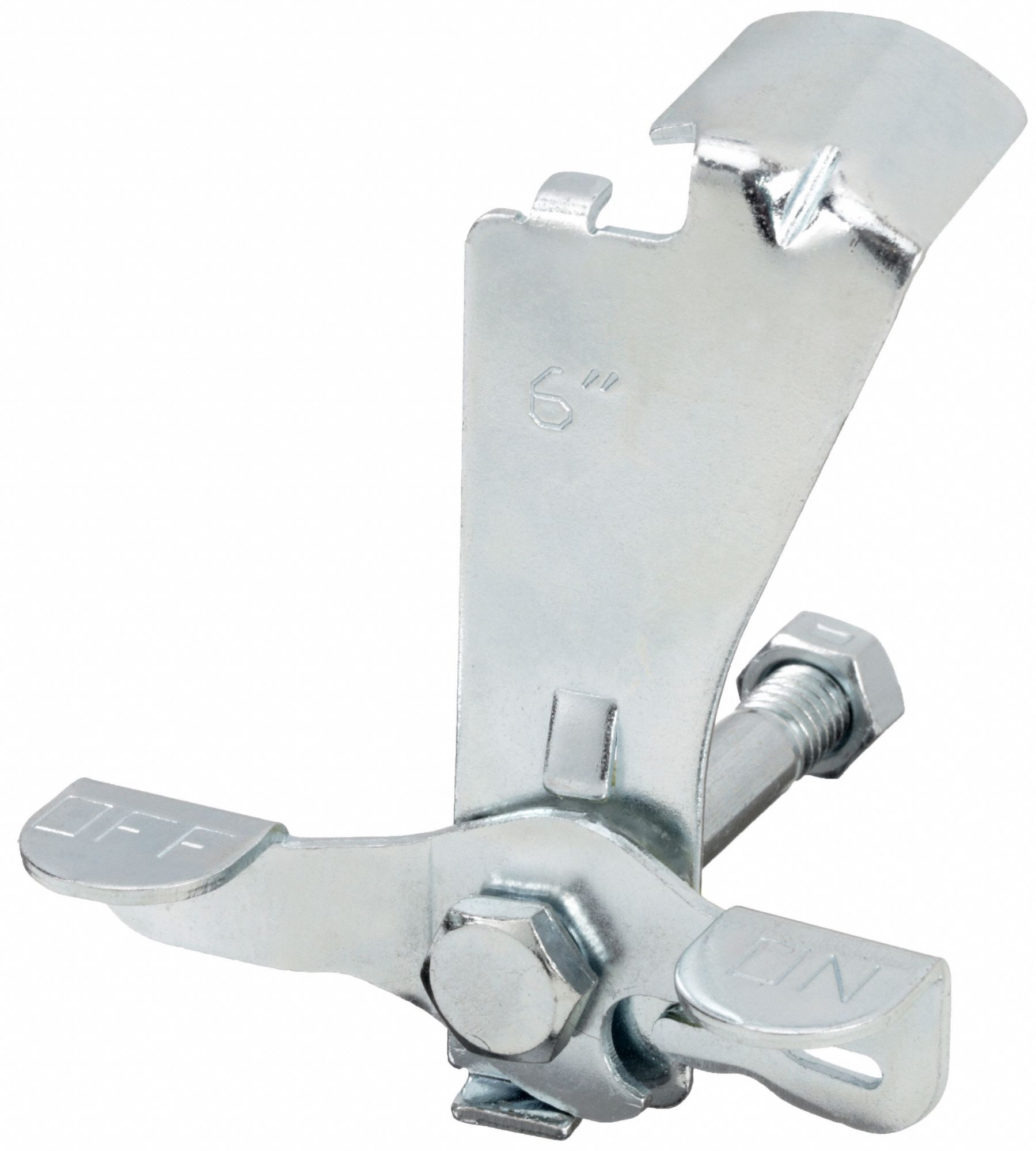 CASTER BRAKE KIT, SIDE PEDAL BRAKE, NO LOCK INCLUDED, FOR 6 IN WHEEL DIAMETER, STEEL