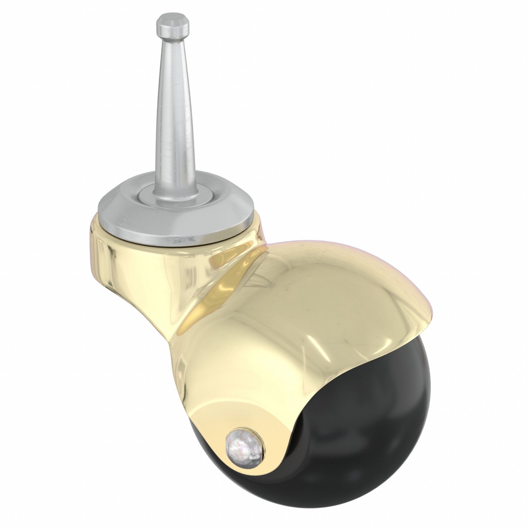 Stem Caster, 2"dia, Polyolefin, 80lb