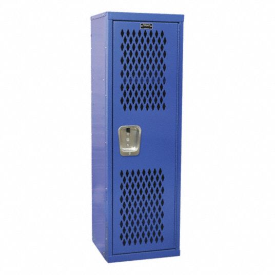 HALLOWELL Wardrobe Locker 15 in x 15 in x 48 in, Ventilated, 1 Tiers