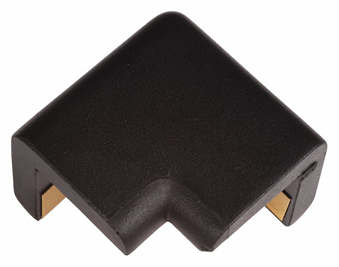 Radius Corner Guard: Polyurethane Foam, Round Shape, 5 in Overall Lg, 0.5 in Overall Thick, Black