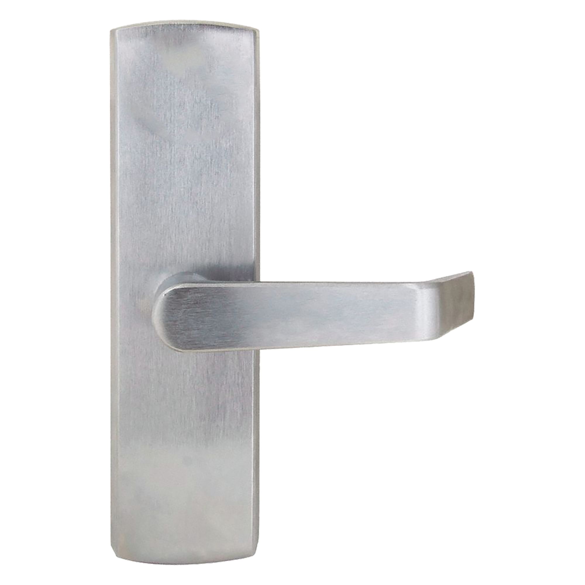 Mechanical Exit Device Trim: 84 in Max Door Wd, Chrome
