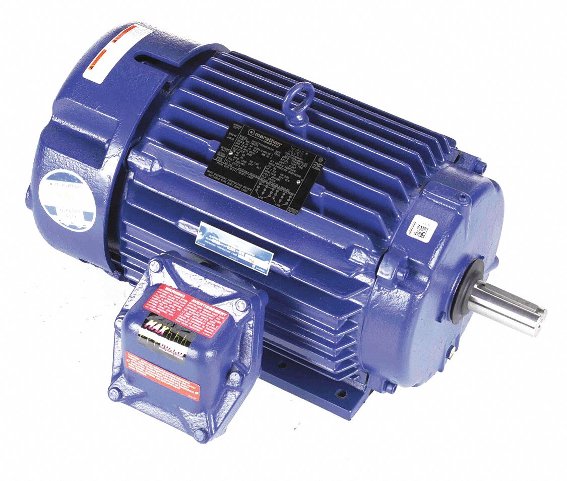 Hazardous Location Motor: Division I, Class I/Class II, Rigid Base, 10 hp Horsepower