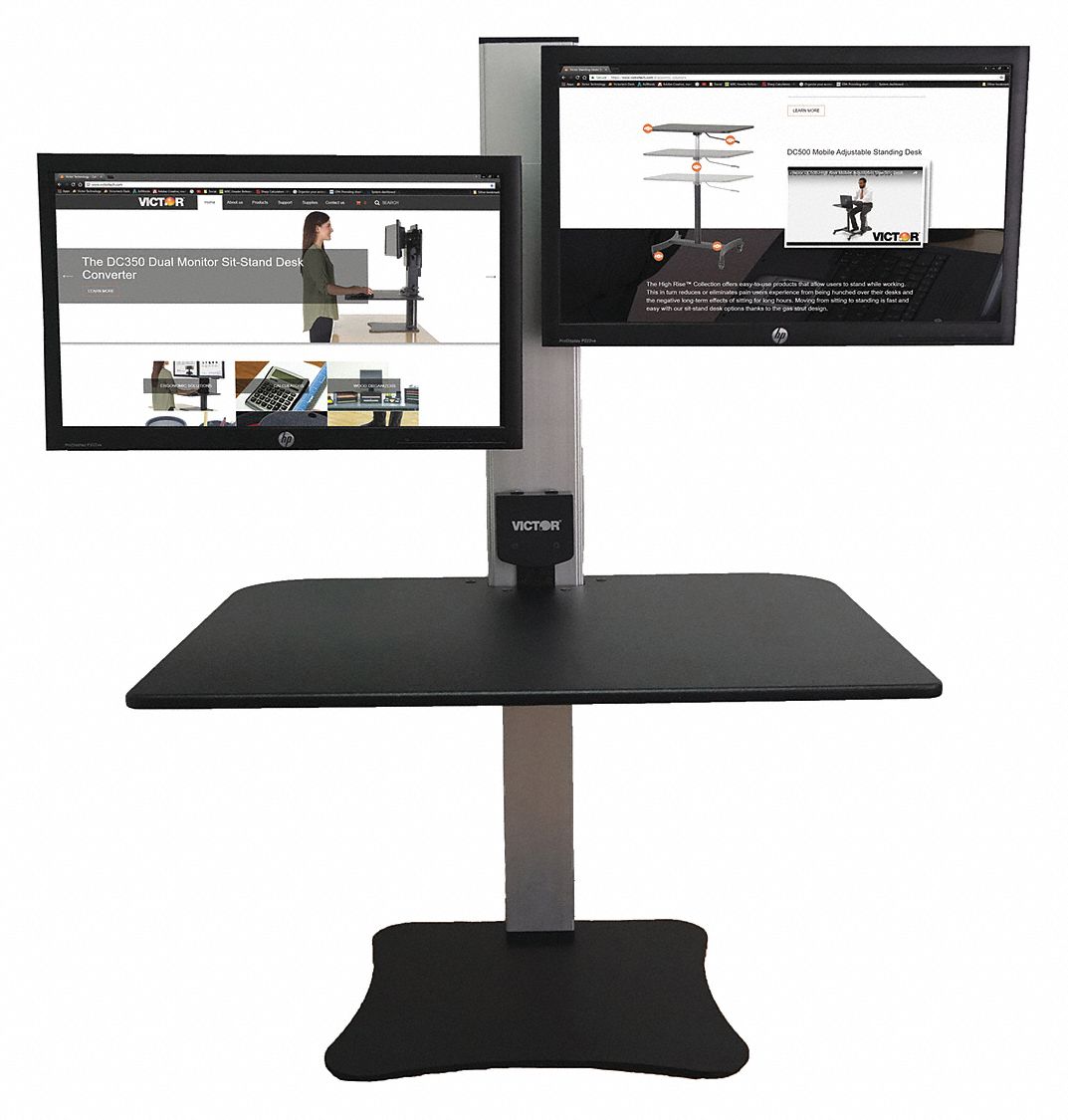 Standing desk on sale dual monitor