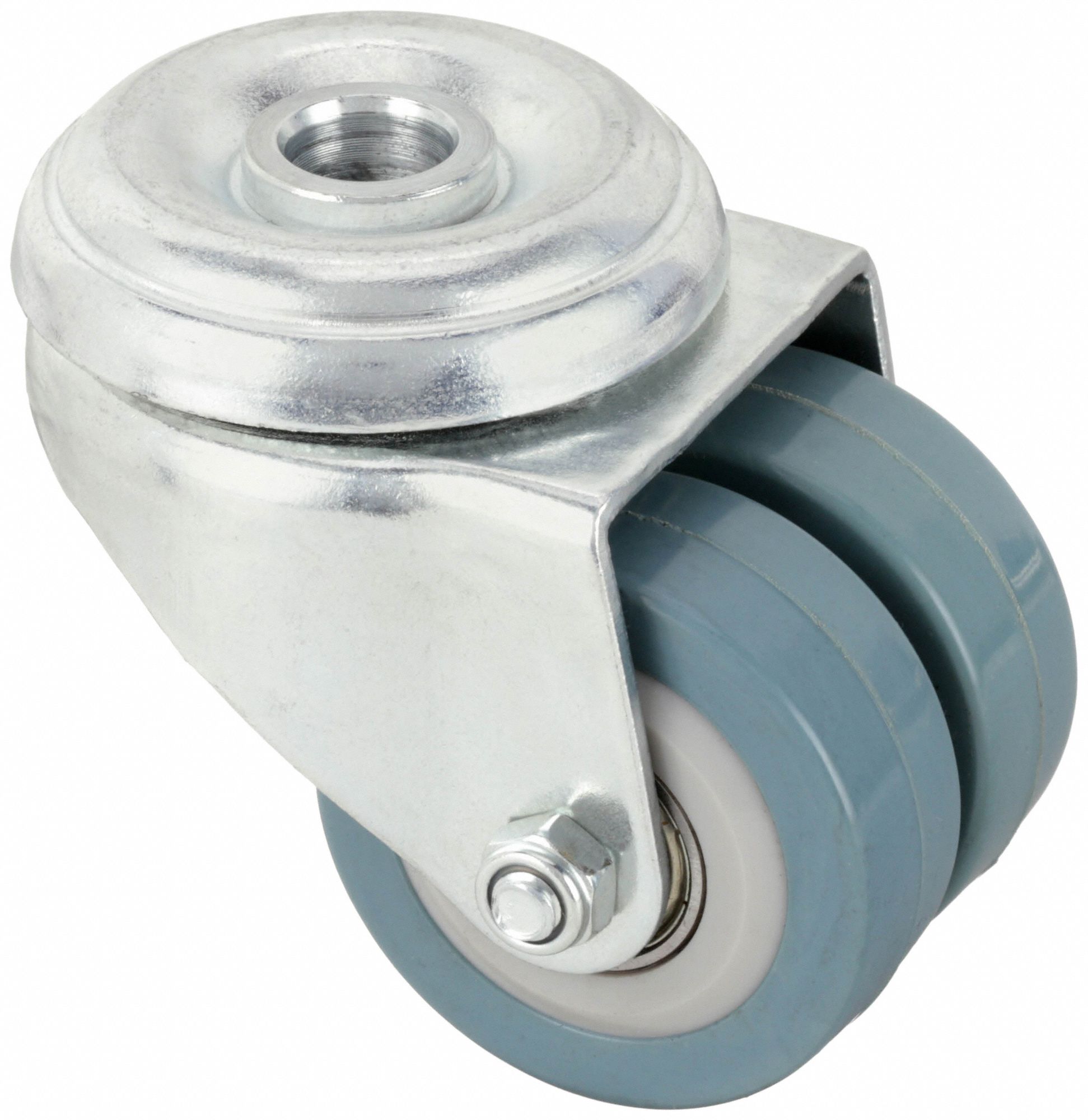 LOW-PROFILE EASY-TURN BOLT-HOLE CASTER