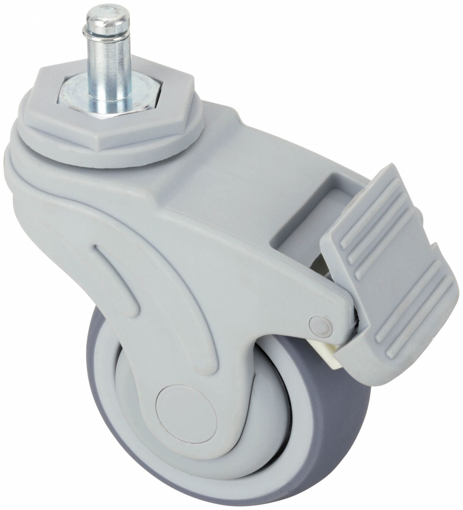 MAINTENANCE-FREE HIGH-PERFORMANCE FRICTION-RING STEM CASTER, 3 IN WHEEL DIA, 165 LB