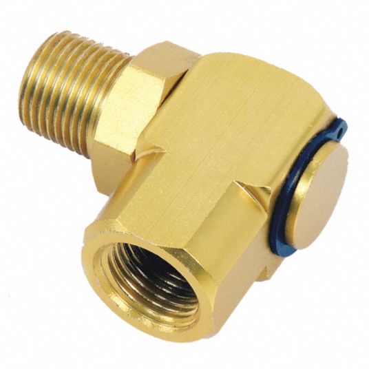 Speedaire TT2CUA71G Swivel, 90 Deg, Steel, 1/2 in FNPT Inlet