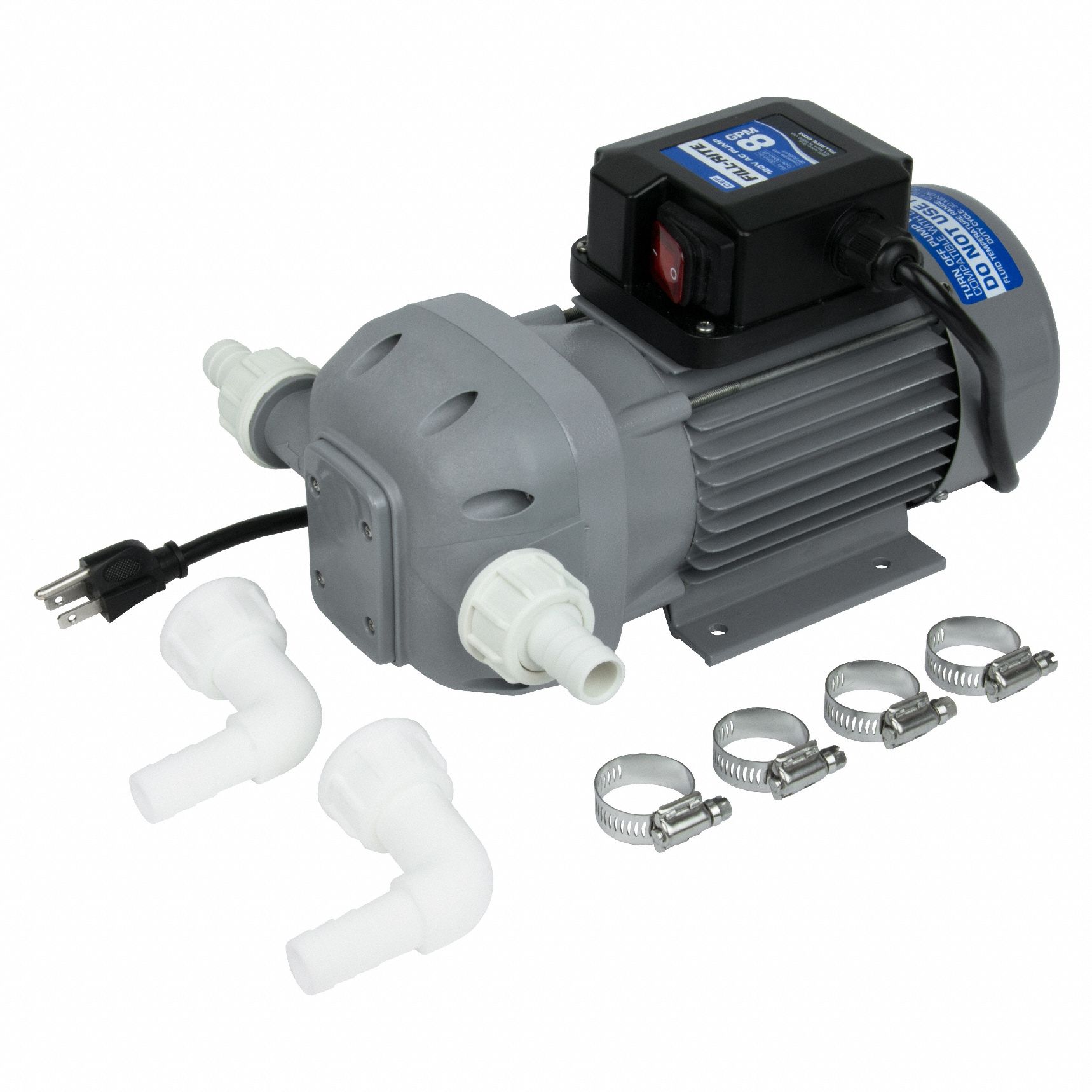 ELECTRIC DRUM PUMP, 115V AC, 8 GPM, 1/4 HORSEPOWER