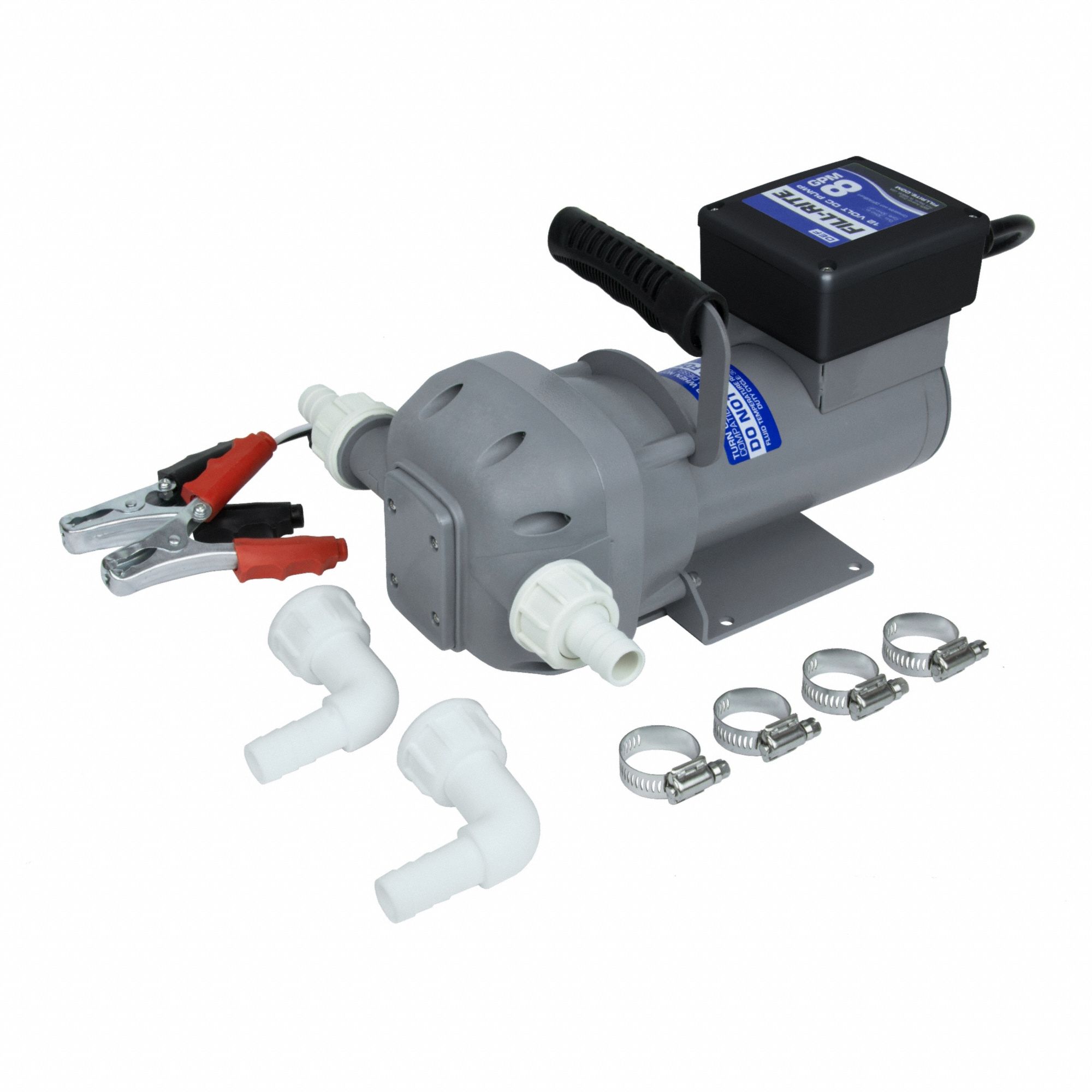 ELECTRIC DRUM PUMP, 12V DC, 10 GPM, 1/4 HORSEPOWER