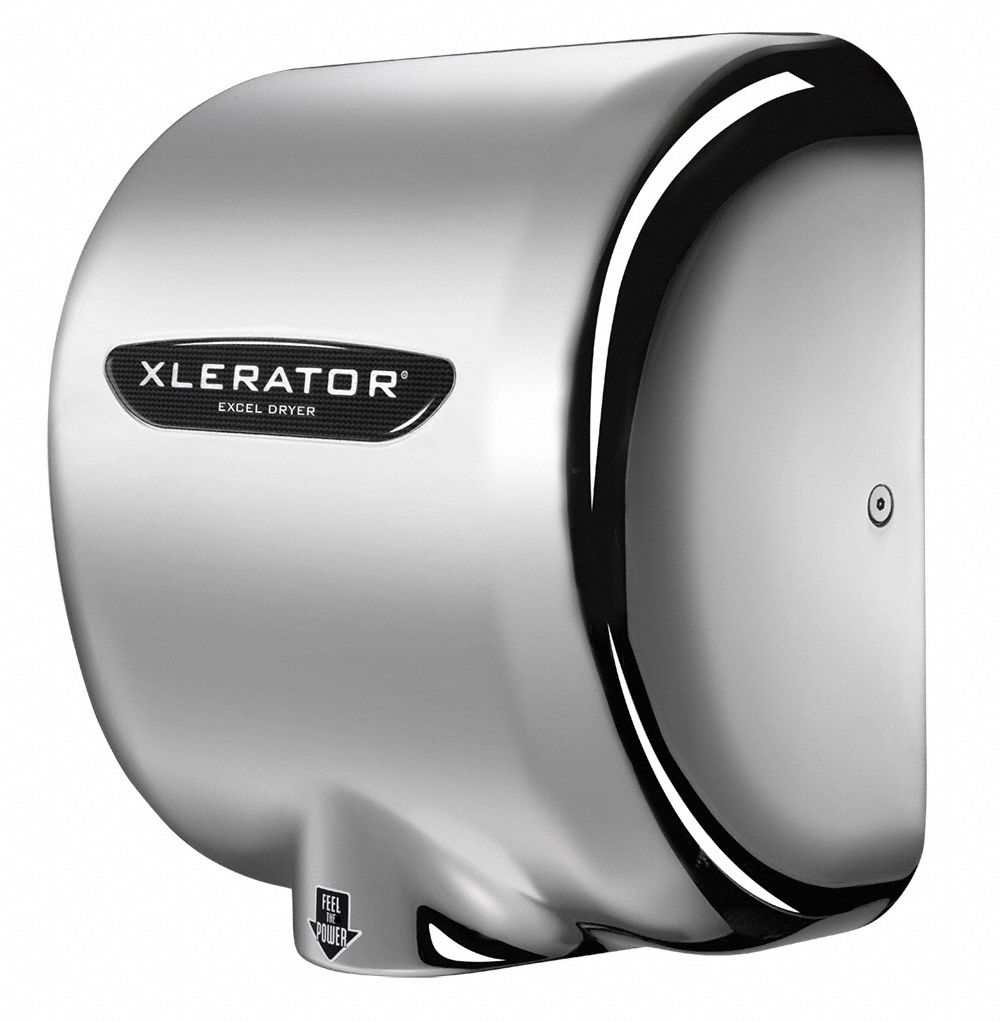 XLERATOR Zinc Diecast, Integral Nozzle, Automatic, Hand Dryer, 110 to
