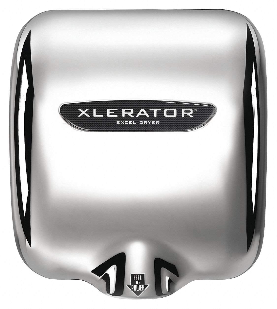 Hand Dryer: XLERATOR, Auto, 10 sec Dry Time, Zinc Diecast, 56 to 66 dBA, 208 to 277V AC