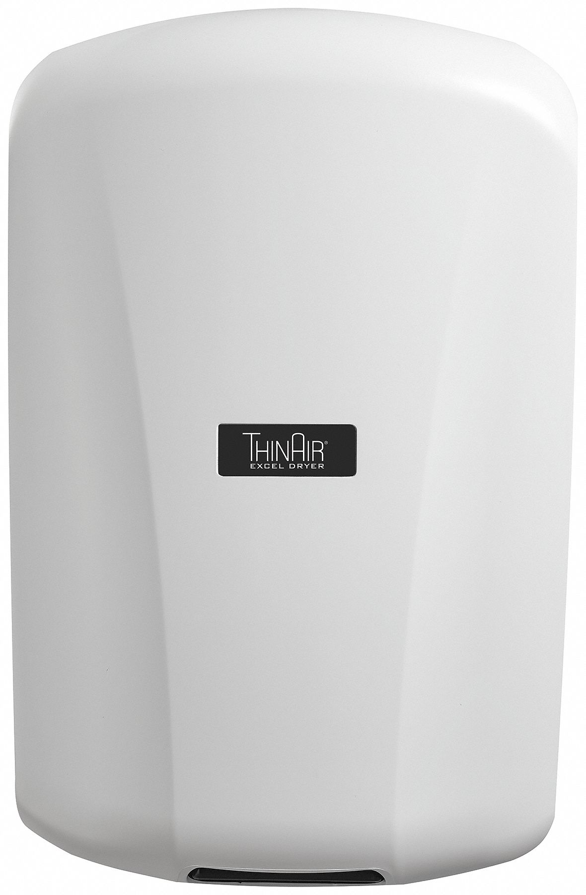 Hand Dryer: Integral, ABS Plastic, Auto, White, 14 sec Dry Time, 3.6/4 Amps, 208 to 277 Volt