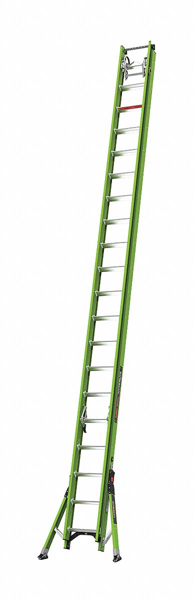 LITTLE GIANT, 40 ft Ladder Size, Fiberglass, Extension Ladder - 455C44 ...
