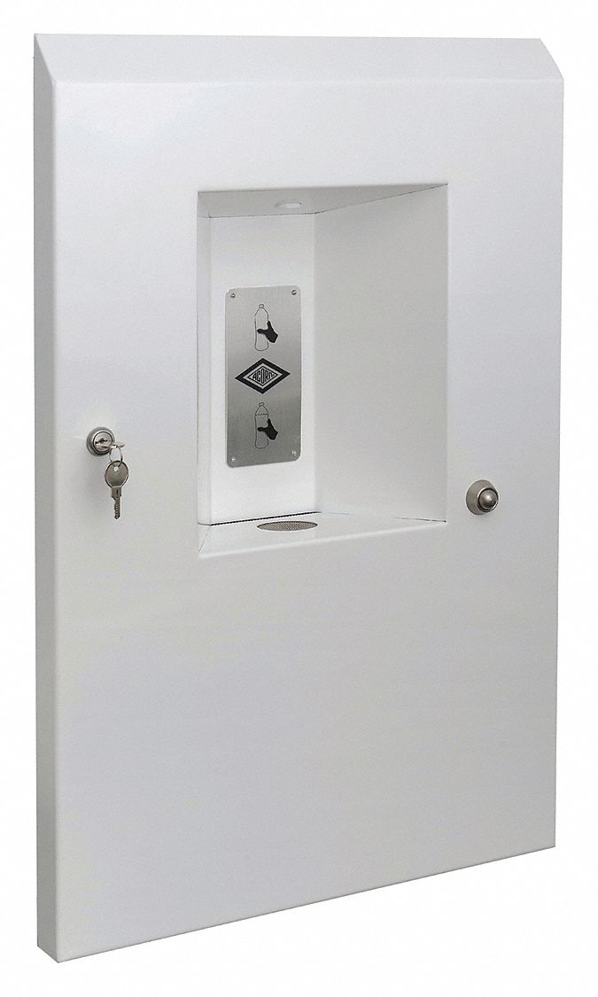 BOTTLE FILLER: IN-WALL, NON-FILTERED, 28⅛ IN H, ADA COMPLIANT, WHITE