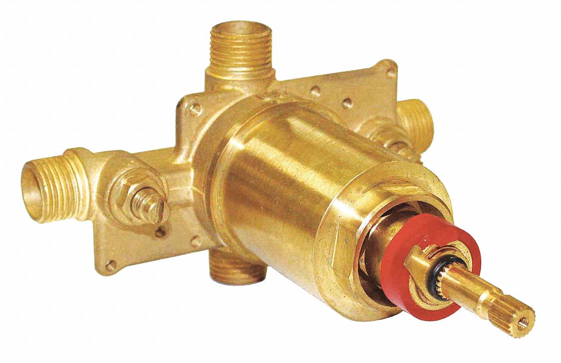 SPEAKMAN, Brass/Plastic/Rubber, 1/2 in Inlet Size, Thermostatic Mixing