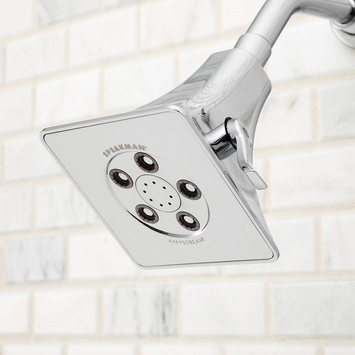 SPEAKMAN Showerhead Speakman, Rainier, 2.5 gpm Fixed Showerhead Flow Rate, Polished Chrome