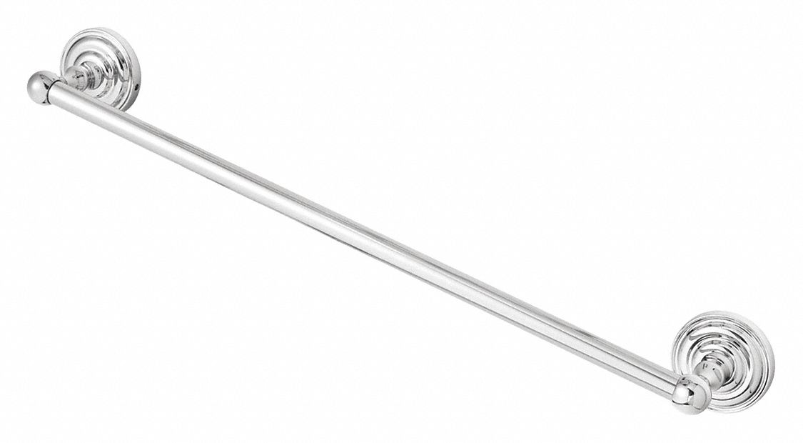 Towel Bar: SA-1407, Wall Mount, 26 1/2 in x 26 1/2 in x 3 1/8 in, 24 in Bar Wd, Metal