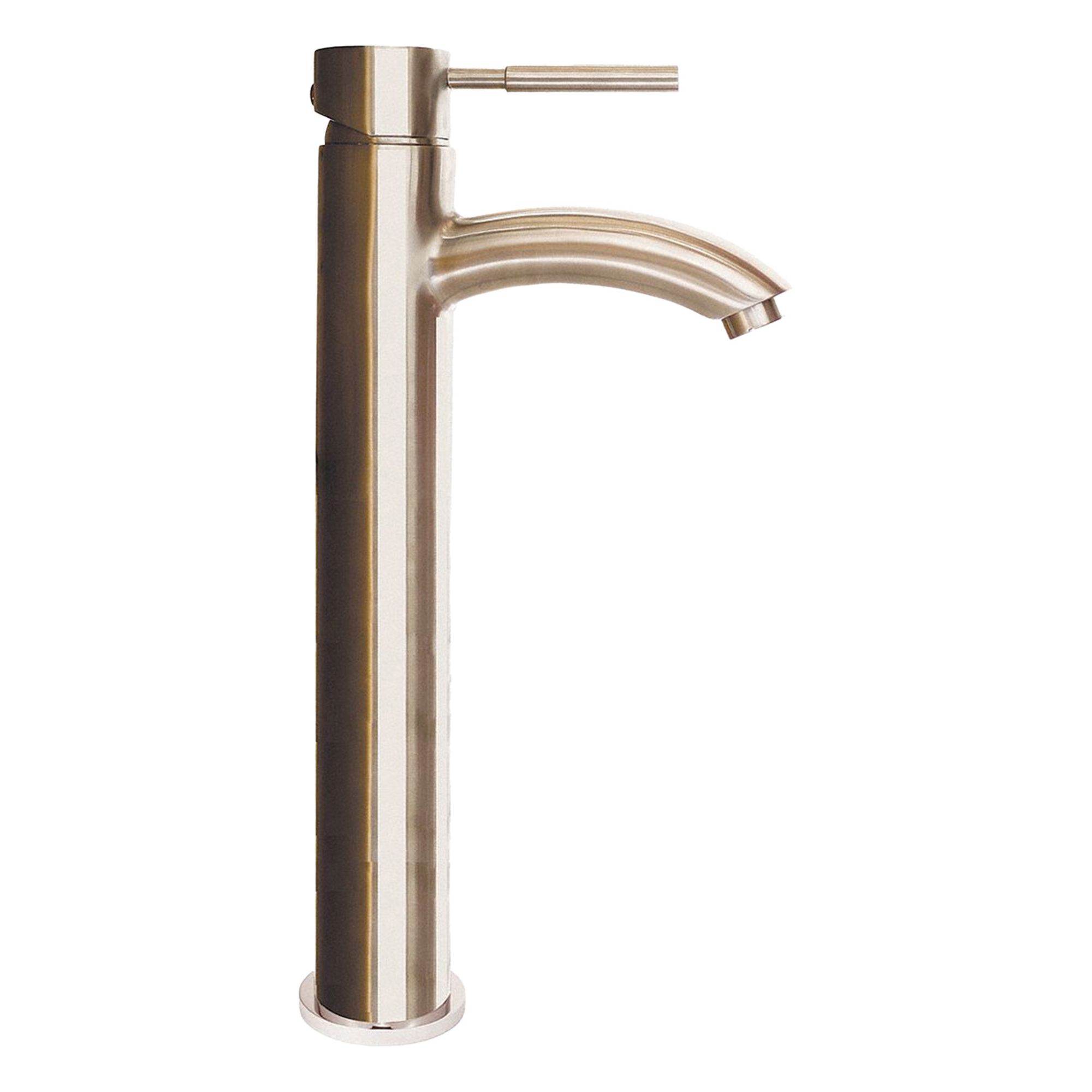 Vessel Bathroom Faucet: Neo, Brass, Brushed Nickel Finish, 1.2 gpm Flow Rate, Single-Post
