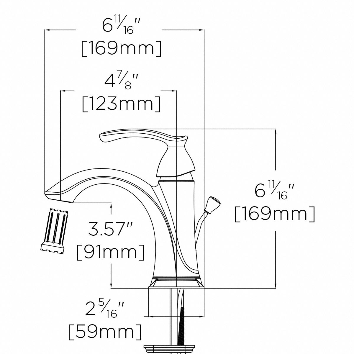 SPEAKMAN Mid Arc Bathroom Faucet: Speakman, Chelsea, Chrome Finish, 1.2 ...