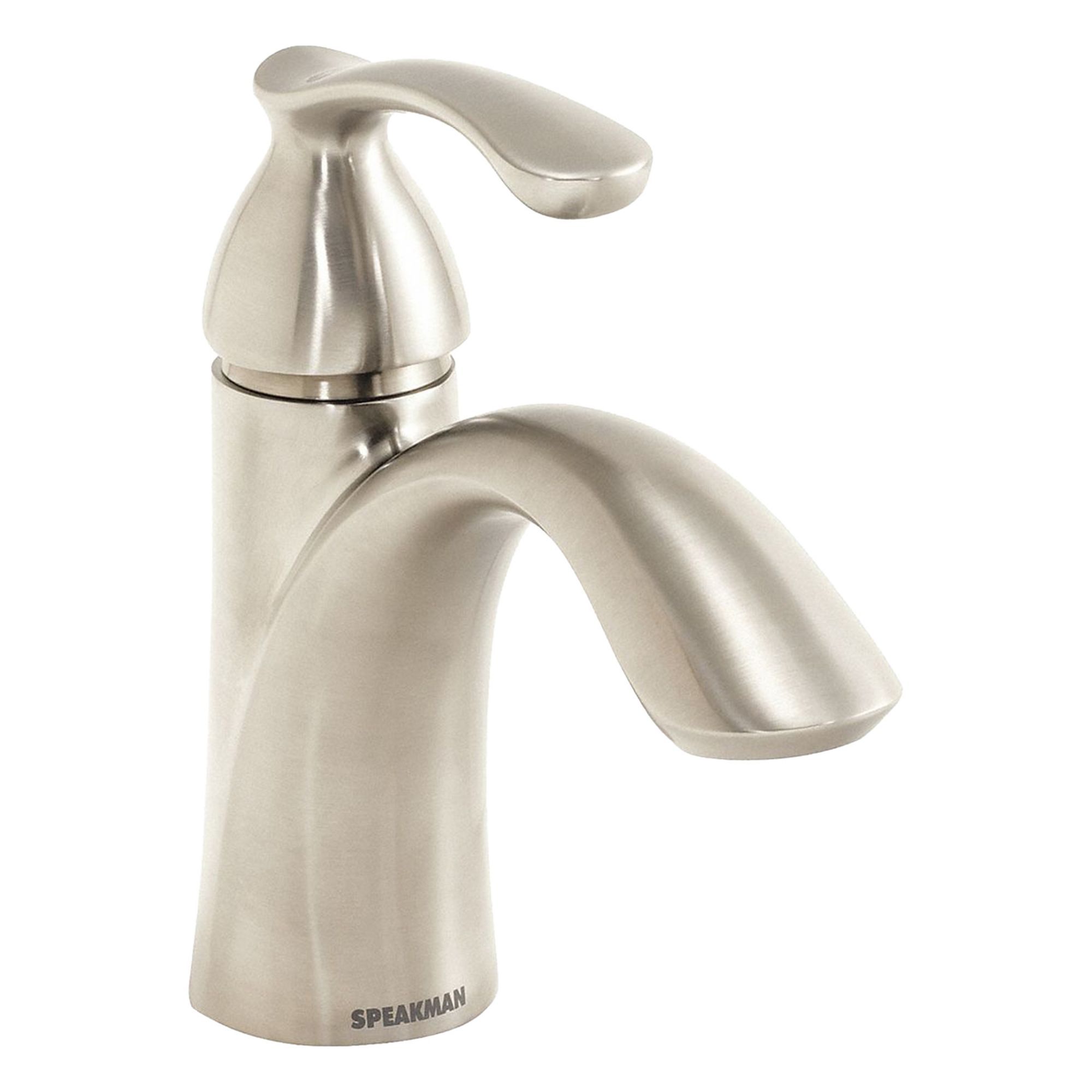 Mid Arc Bathroom Faucet: Chelsea, Brass, Brushed Nickel Finish, 1.2 gpm Flow Rate, Arc, IPS