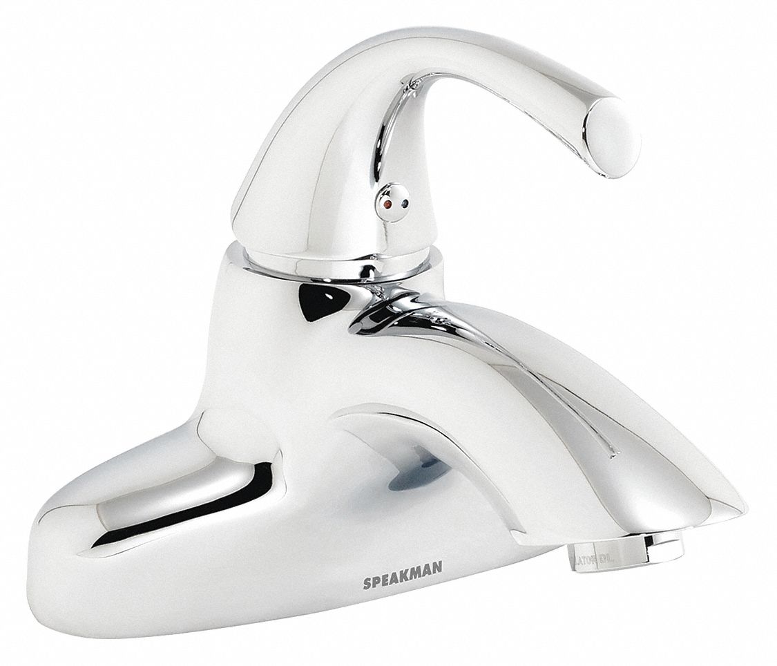 SPEAKMAN Chrome, Low Arc, Bathroom Sink Faucet, Manual Faucet Activation, 1.2 gpm 455D78SB