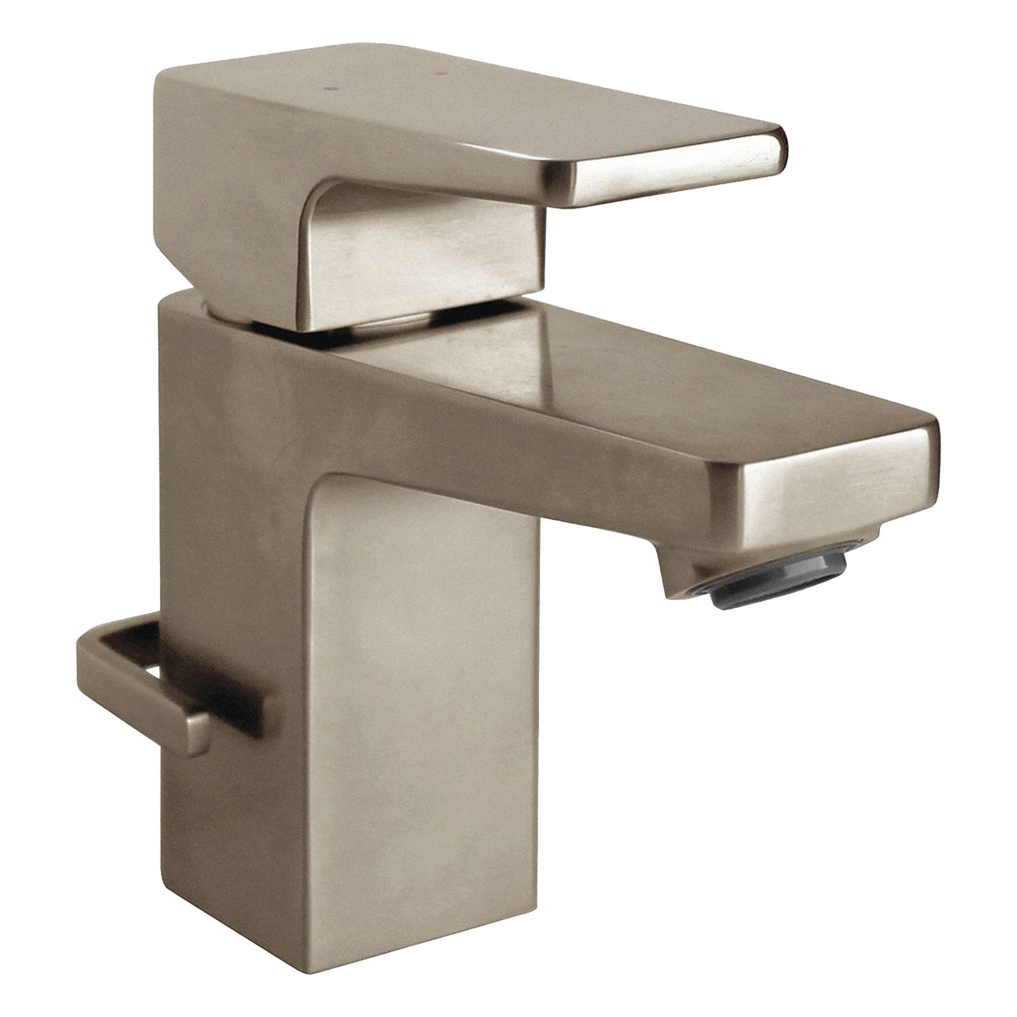 Straight Bathroom Faucet: Kubos, Brass, Brushed Nickel Finish, 1.2 gpm Flow Rate, Straight