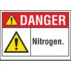 Danger: Nitrogen. Signs