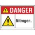 Danger: Nitrogen. Signs