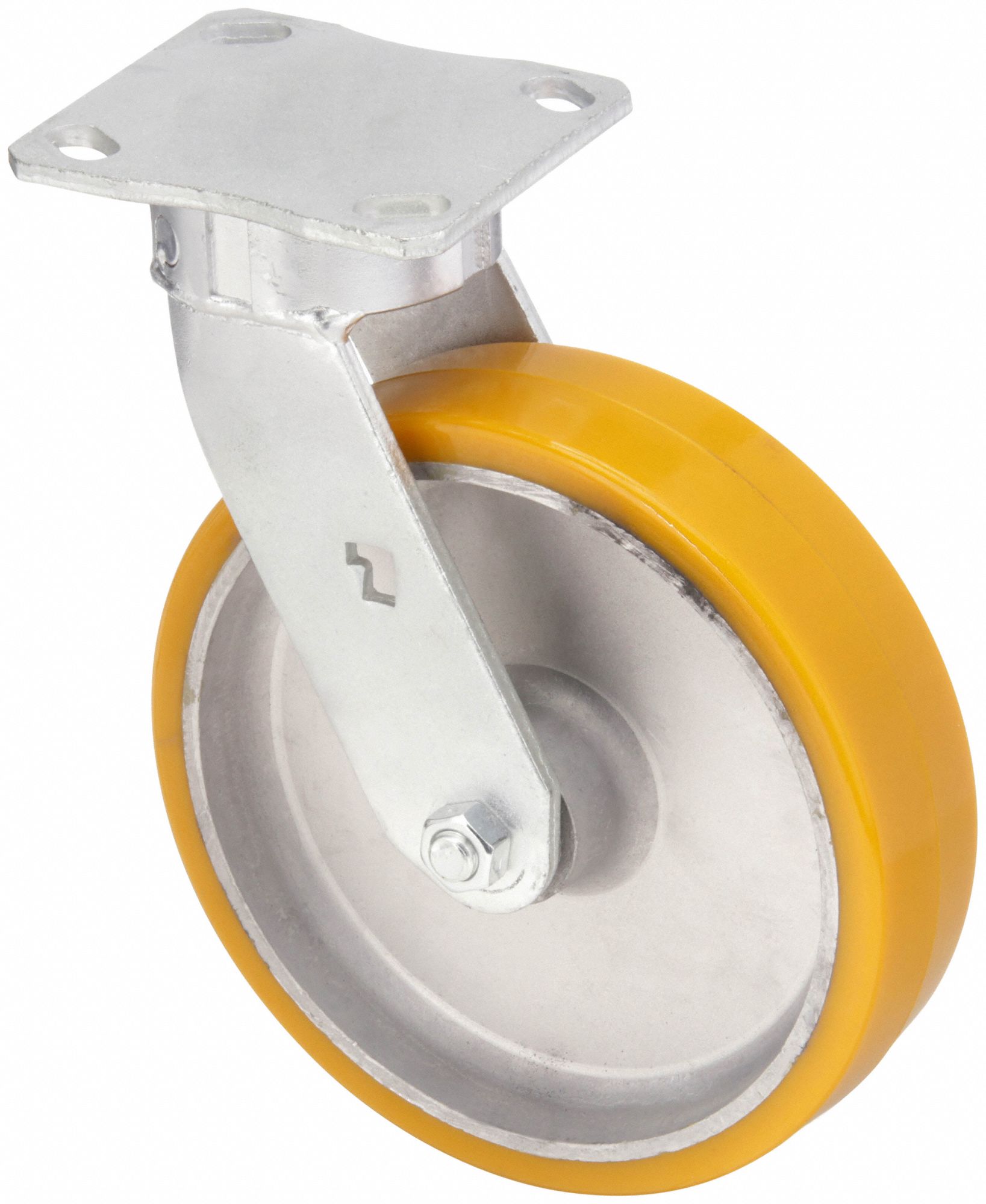 Plate Caster: Corrosion-Resistant/Debris-Resistant/Maint Free/Quiet-Roll, Swivel