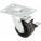 STANDARD PLATE CASTER, 4 IN WHEEL DIAMETER, 800 LB, 5⅝ IN MOUNTING H, PHENOLIC, HARD
