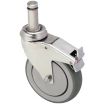 Antimicrobial Corrosion- & Debris-Resistant Friction-Ring Stem Casters for Medical Equipment