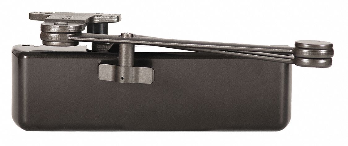 Door Closer: Adj Mounting Type, Grade 1 - Heavy Duty, Bronze, 12 3/16 in Lg, 2 1/4 in Wd