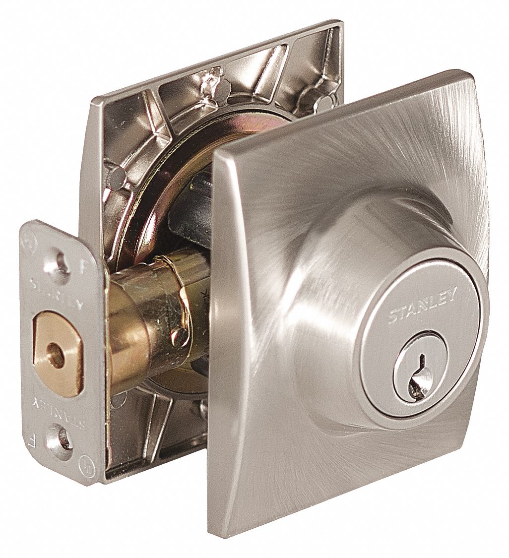 STANLEY Deadbolt Locks, Cylindrical, Commercial, Educational