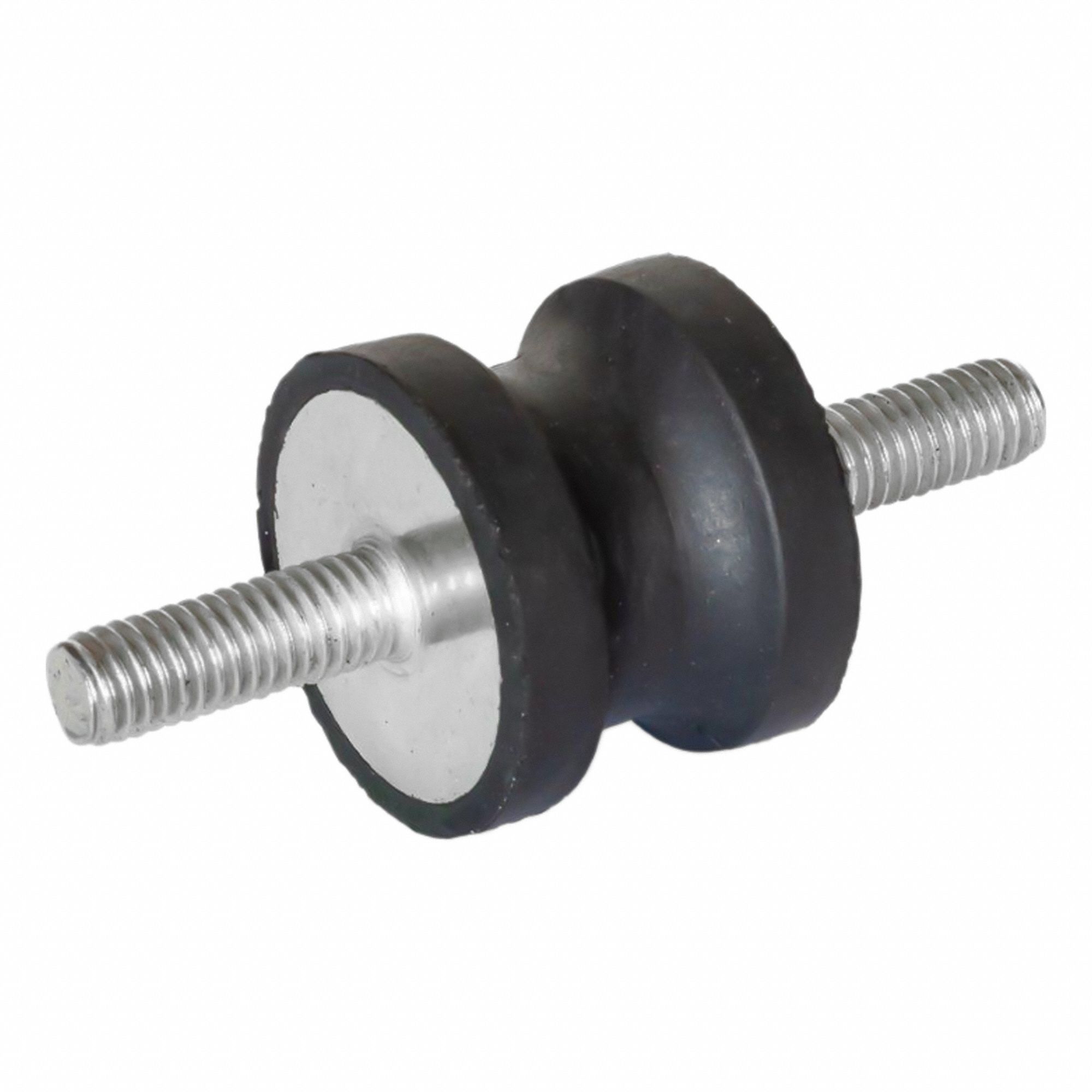 Vibration-Isolating Mount: Hourglass, Natural Rubber, Male x Male Style