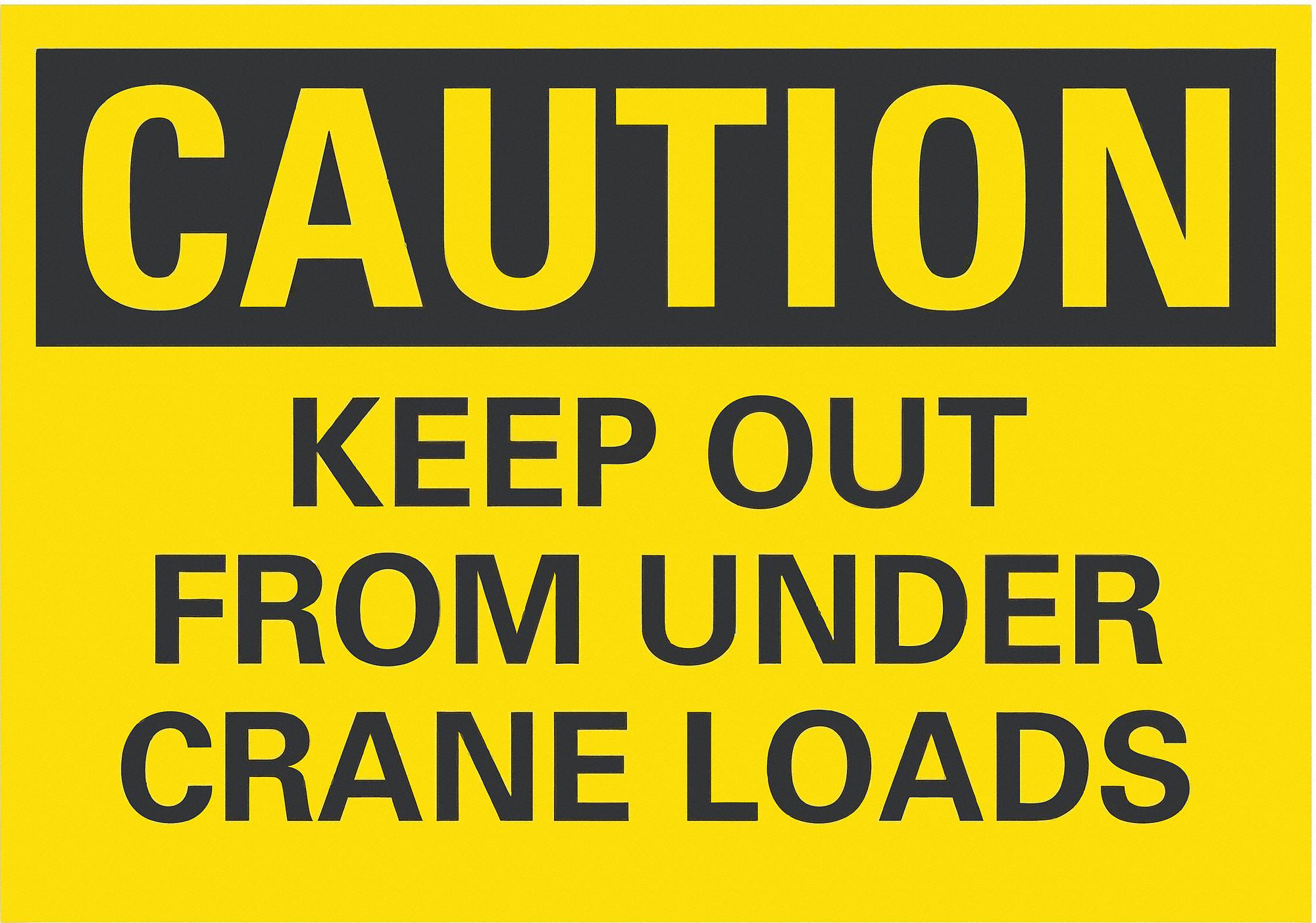 NonPVC Polymer, Adhesive Sign Mounting, Caution Sign 456C31LCU3